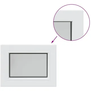 vidaXL Kellerfenster RISOR 40 x 35 cm weiß