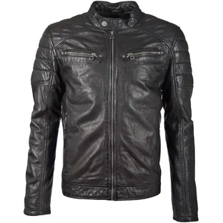 Gipsy Herren Lederjacke im Bikerstyle aus Lammleder - L