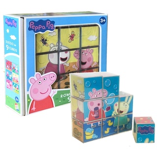 Cefa Toys 88320 Peppa Wutz Puzzle 9 Würfel 20 x 20 x 5 cm