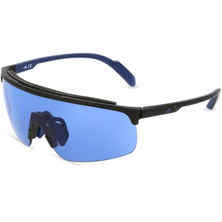Adidas SP0044 Unisex-Sonnenbrille Vollrand Monoscheibe Kunststoff-Gestell, schwarz