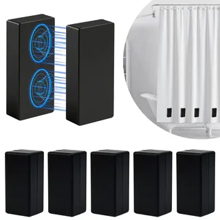 UHETLET 10 Stück Magnetische Duschvorhanggewichte mit Gummi überzogene Duschvorhang Gewichte unten Vorhang Beschwerer Duschvorhang Gewichtet Magnet Duschvorhänge Gardinen für Vorhänge Tischdecke