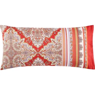 Bassetti MARECHIARO Kissenhülle zu Bettwäsche aus 100% Baumwollsatin in der Farbe Rot R1, Maße: 40x80 cm - 9330015
