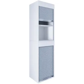 VCM Aktos XL Rollladenschrank 50 x 40 x 186 cm weiß