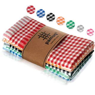 pamuq Geschirrtücher 100% Baumwolle - Küchentücher 45x65 cm - saugstarke Geschirrhandtücher Oeko-TEX Zertifiziert - Küchenhandtücher - Spültücher - Gastronomiequalität aus der Türkei