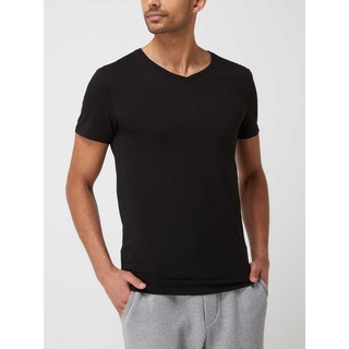 T-Shirt aus Baumwolle im 3er-Pack, Black, S