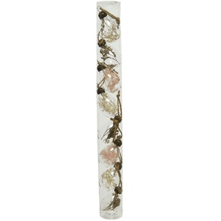 Decoris 8 Ostereier 5cm Glas zum Aufhängen mit Trockenblumen gefüllt Hänge Osterdeko