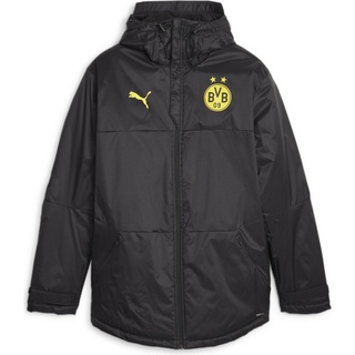 Puma, Herren, Laufjacke, BVB Winter Jacket (3XL), Schwarz, 3XL