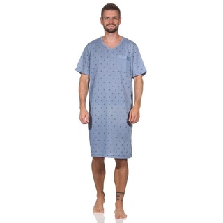 EloModa Nachthemd Herren Nachthemd Sommer Sleepshirt, Gr. M : XL 2XL (1-tlg) grau