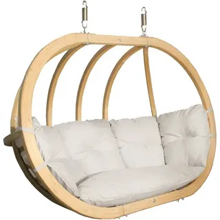 KONSIMO® Hängesessel CALLISTO Hängesessel (Hängesessel mit Kissen), hergestellt in der EU, ideal für zwei Personen braun