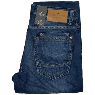 Cross Jeans Dylan W 38 L 34 mid Blue 100% Baumwolle Regular Fit E195-111 1.Wahl