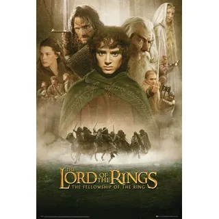 Lord Of The Rings Laminierte Offiziell Lizenziertes Herr der Ringe-Die Gefährten Poster Film Score