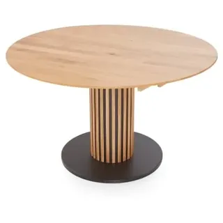 Niehoff Circus Ausziehtisch 130cm rund, Character-Eiche mit Falteinlage 40cm