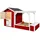 rot mit Pergola und Sandkasten