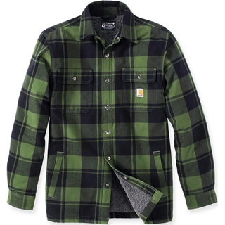 Carhartt Heavyweight Flannel Sherpa Hemd, grün, Größe M