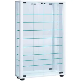 VCM Hängevitrine Vitrosa 59 x 18 x 91,3 cm Weiß