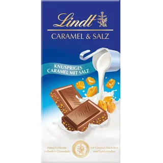 Lindt Caramel-Salz Vollmilchschokolade 100 g
