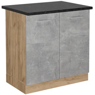 Vicco Spülenschrank R-Line 80 x 0 x 0 cm Grau