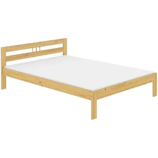 Französisches Bett Kiefer massiv 140x200 Futon Rollrost Matratze Gästebett Holz