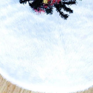 Wambere Plüsch Weihnachtsbaum Rock Teppich Weihnachten Rund Weihnachtsbaumständerhüllen Weihnachtsbaumdecke Christbaumdecke Weihnachtsbaumschmuck Christbaumschmuck Weihnachtsschmuck,Weiß A,150cm