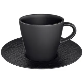 Villeroy & Boch Espressotasse mit Untertasse 0,06 l Schwarz