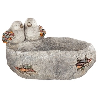 GILDE Vogeltränke "Stone" aus Magnesia in grau, Deko