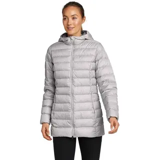 Eddie Bauer Damen CirrusLite Daunenparka, Hellgrau recycelt, XL - XL