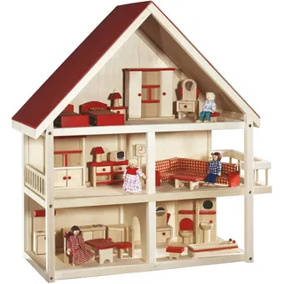 roba Puppenhaus 2-stöckig inkl. Dachstudio und Zubehör