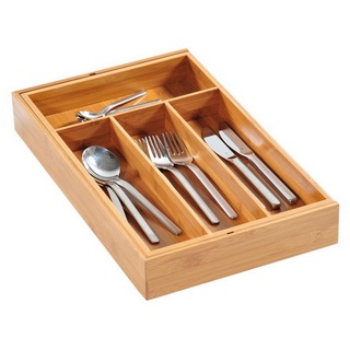 KESPER Besteckkasten variabel aus Bambus 26 x 43 x 6 cm