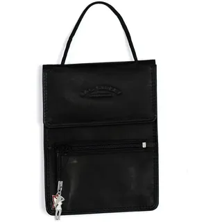 Geldbörse Etui Brustbeutel schwarz Herren Damen Leder DrachenLeder 10x1x14 D4OTJ503S Brustbeutel