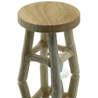 VAN DER LEEDEN Schemel Natur Ø 15 cm - Teakholz massiv