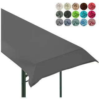 heimtexland Tischdecke Biertischdecke Garten Tischdeko Bierzeltgarnitur (Einzeln 1-tlg, Typ861), rechteckig 90 x 240 cm grau rechteckig | 90 cm x 240 cm
