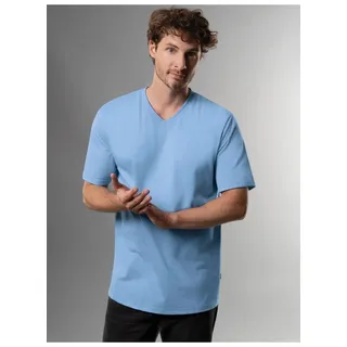 TRIGEMA V-Shirt DELUXE blau L