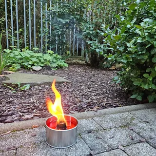 Fackeltopf 2,5 h Brennzeit gr. Flamme Partyfeuer Gartenfackel Fackel Topf Deko