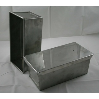Kastenform mit Deckel, Brotbackform, VA, Edelstahl, 1,0 kg, Industriequalität