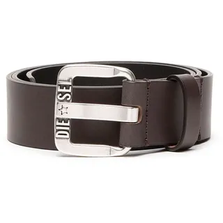 DIESEL Herren Gürtel - B-STAR II, Echt Leder, Metall Schnallenschließe Braun / 95 cm