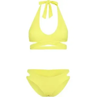 CHIEMSEE Damen Bikini, Größe 38A/B in Gelb Lemon Tonic