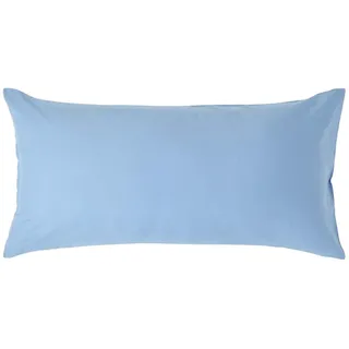 Homescapes Kissenbezug Perkal 40 x 80 cm Blau