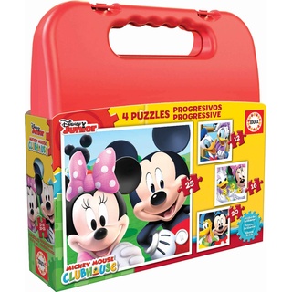 Educa 16505 - Case Puzzle - Mickey Mouse House Club, 12-16-20-25