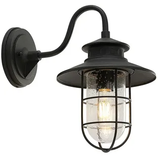 LINDBY Laterne Metall 40,0 cm 1 x E27 schwarz