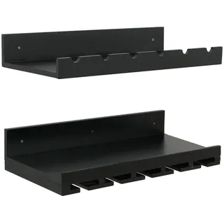 MCW Weinregal 61 x 28 x 0 cm Schwarz