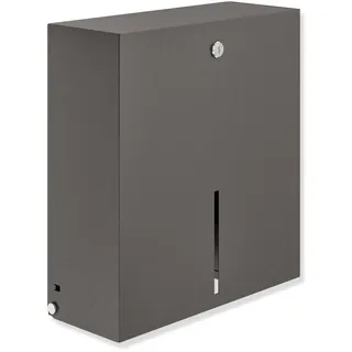 Hewi System 900 WC-Großrollenhalter 900.21.00160SC aus Edelstahl, pulverbeschichtet, dunkelgrau, perlglimmer tiefmatt,