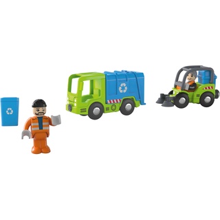 Playtive Fahrzeuge Bahnwelt (Müllwagen/Straßenkehrmaschine)