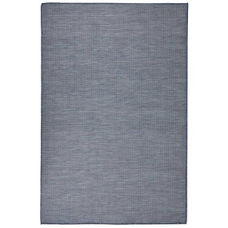 vidaXL Outdoor-Teppich Flachgewebe 120x170 cm Blau