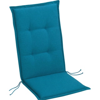 Best-Freizeitmöbel, Sitzkissen, Sitzkissen Hochlehner Outdoor 120 x 50 cm, Blau (120 x 120 cm)