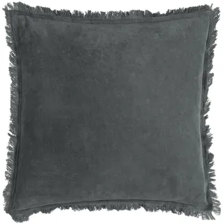 Yard Jaye Kissen, Samt, mit Fransen, Polyester gefüllt