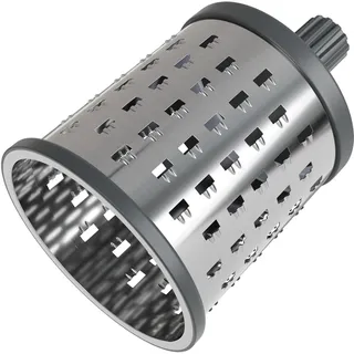 Zyliss Universal-Trommelreibe Edelstahl, Reiben von Äpfeln, Müsli, zur Verwendung mit Zyliss Rotations-Käsereibe, 5 Jahre Garantie, Silber