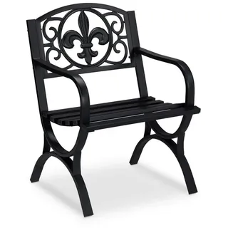Relaxdays Gartenstuhl 60 x 56 x 85,5 cm schwarz