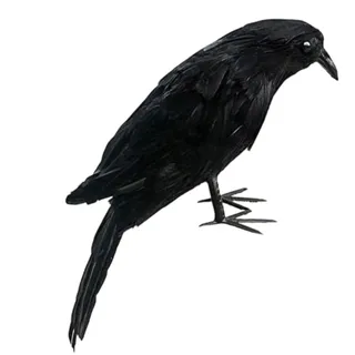 Generisch Echte Krähenfiguren,Realistische Raben Attrappe Figur - Dekorative Vogel Deko Für Terrasse Garten Außenbereich