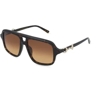 Gucci GG2052S Damen-Sonnenbrille Vollrand Pilot Acetat-Gestell, Havanna