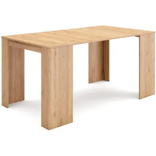 SKRAUT HOME Ausziehbarer Konsolentisch 160x90x77cm Beige